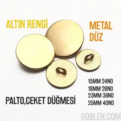 metal button golden