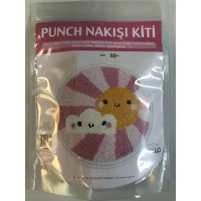 Punch Embroidery Kit Cloud And Sun PN06