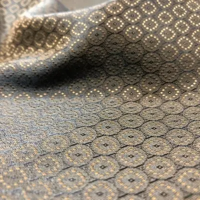 Patterned Lining Fabric, Written Coat, Jacket Lining 140cm Width, Dark Brown Honeycomb Pattern