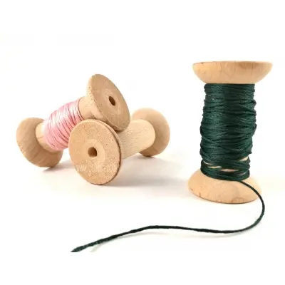 Wood Thread Winding Bobbin