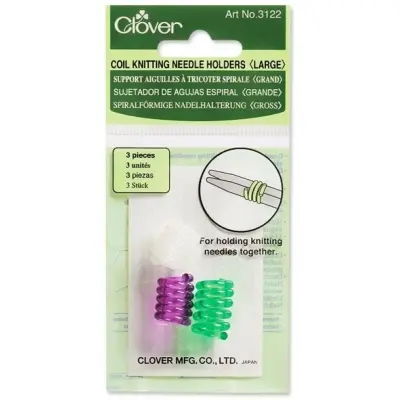 CLOVER COIL KNITTING NEEDLE HOLDERS 3122 (LARGE)