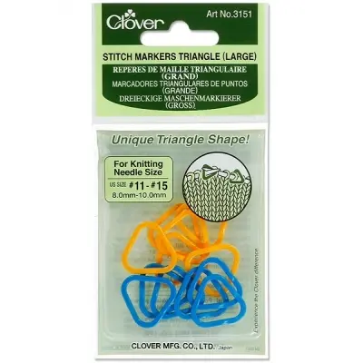 CLOVER STITCH MARKERS TRIANGLE(LARGE)3151