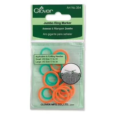 CLOVER JUMBO STITCH RING MARKERS 354