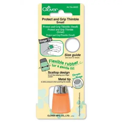 Clover Protect and Grip Thimble, Small 6025