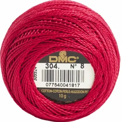 DMC Pearl Cotton 304 (No:8)