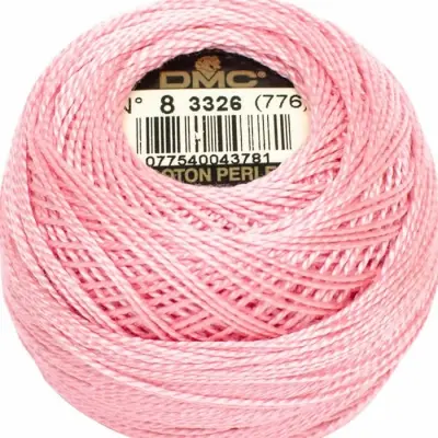DMC Pearl Cotton 3326 (No:5-8)