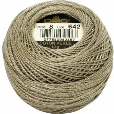 DMC Pearl Cotton 642 (No:5-8-12)