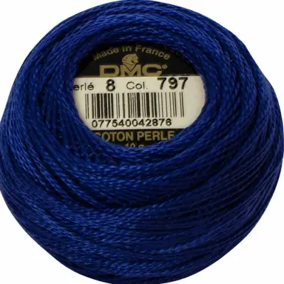 DMC Pearl Cotton 797 (No:5-8)