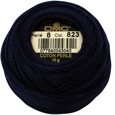 DMC Pearl Cotton 823 (No:5-8-12)