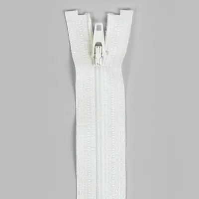 Felt Zipper 40-50-60cm, Off-White