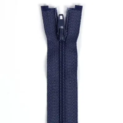 Felt Zipper 40-50-60cm, Navy Blue