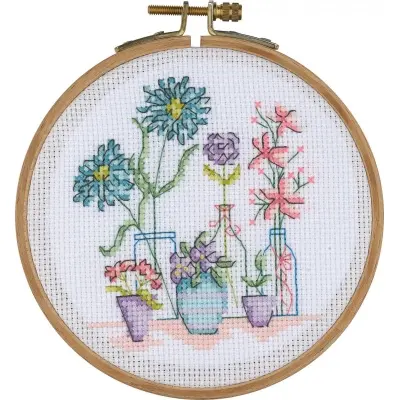 Tuva Cross Stitch Kit With Wooden Hoop ACS07