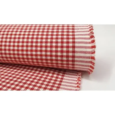 Cotton Square Duck Fabric, Red Color