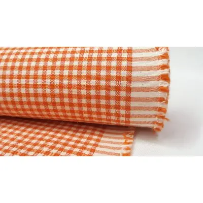 Cotton Square Duck Fabric, Orange Color