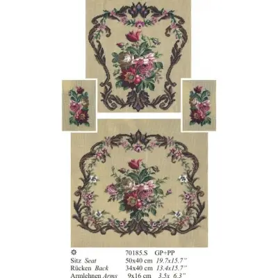 MARTIN WINKLER FINISHED ARMCHAIR NEEDLEPOINT TAPESTRY 70185UNF