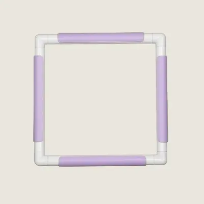 Embroidery Hoop With Clips Plus (28 cm x 28 cm) Purple