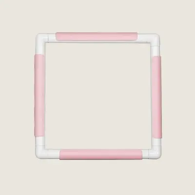 Embroidery Hoop With Clips Plus (35.5 cm x 35.5 cm) Pink