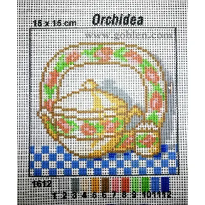 15x15 cm ORCHIDEA PRINTED CANVAS 1612D