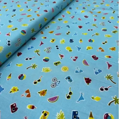 MAKOWER-UK Patchwork Fabric 2441-T