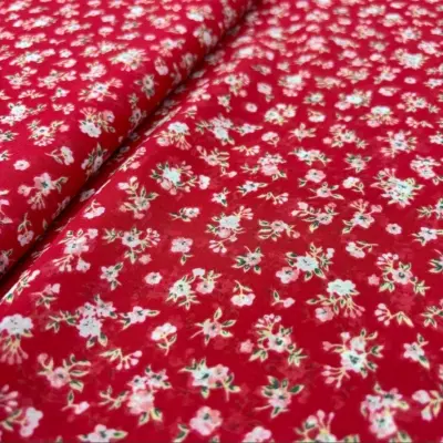 Robert Kaufman Şifon Fabric 1B493-RED 