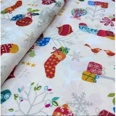 MAKOWER-UK Patchwork Fabric 1228-1