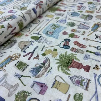 MAKOWER-UK Patchwork Fabric 1739-C