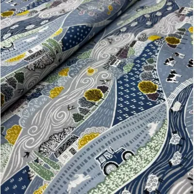 MAKOWER-UK Patchwork Fabric 2528-B