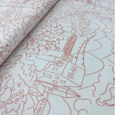 MAKOWER-UK Patchwork Fabric 8071-L