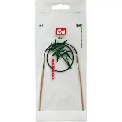 Prym Circular knitting needles, bamboo, 40cm, 2.50mm