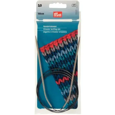 Prym Aluminium Circular Knitting Needle 3 mm, 100 cm 211236