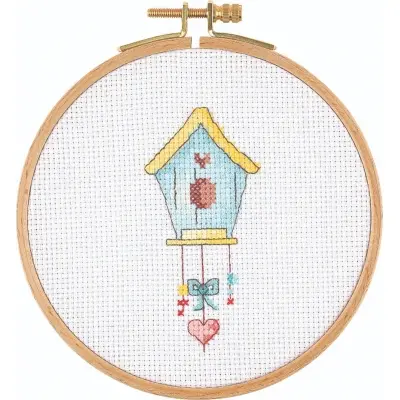 Tuva Cross Stitch Kit With Wooden Hoop E1303