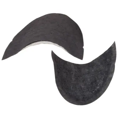 Black Fiber Shoulder Pads