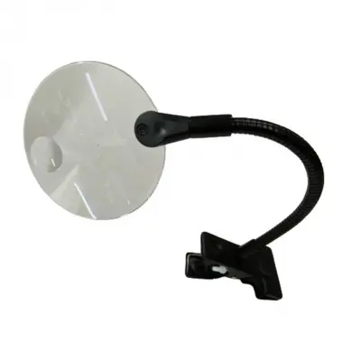 Magnifier Attached to Hoop, Magnifier with Latch 10.5 Cm in diameter