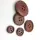 Wooden Jacket Button, Brown, 16-48 No