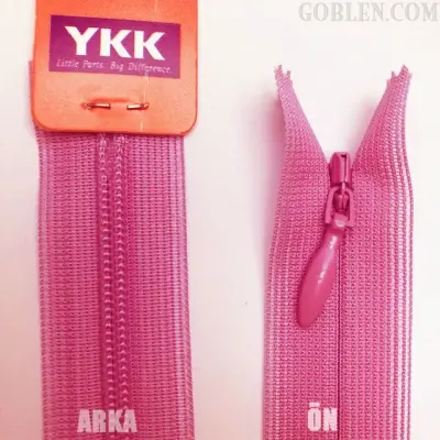 YKK Hidden Zipper 22cm Fuchsia, 516