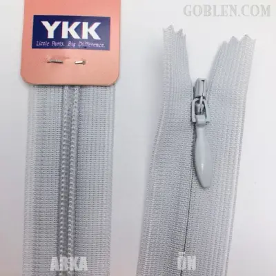 YKK Hidden Zipper 22cm Gray, 337