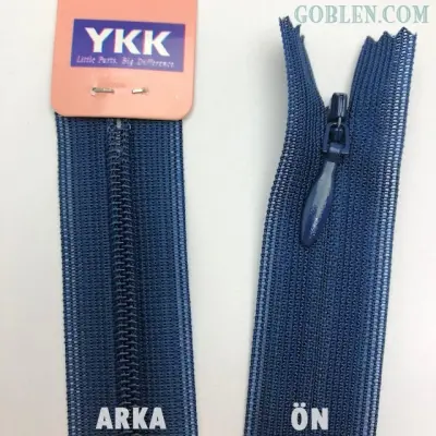 YKK Hidden Zipper 22cm Dark Blue, 40