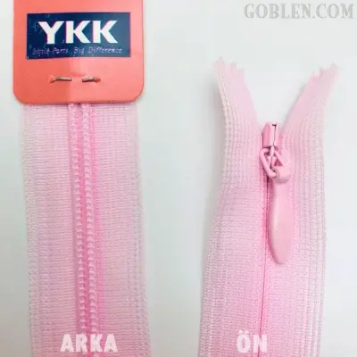YKK Hidden Zipper 22cm Pink, 513