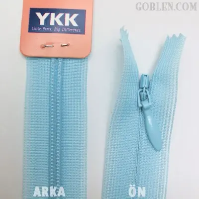YKK Hidden Zipper 22cm Sea Green, 544