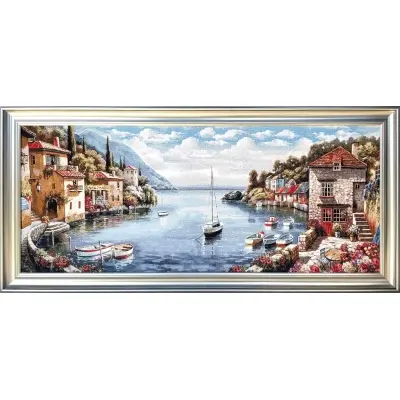 Woven Tapestry Fabric, For Painting, Upholstery, Venetian Landscape