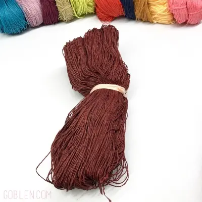 Paper Yarn, Bag Knitting Yarn, Burgundy