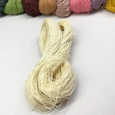 Paper Yarn, Bag Knitting Yarn, Cream - Ecru