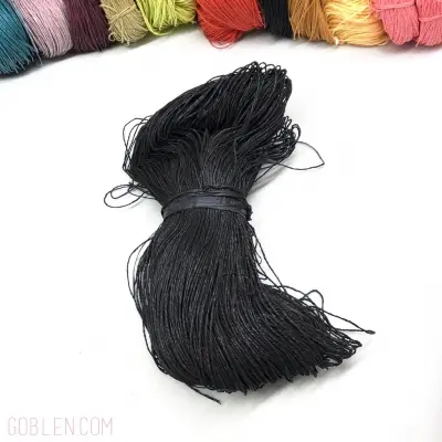 Paper Yarn, Bag Knitting Yarn, Black