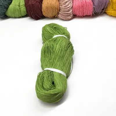 Paper Yarn, Bag Knitting Yarn, Medium Green