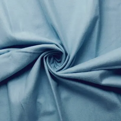 Flannel fabric, 240 cm wide cotton baby fabric, Medium Blue
