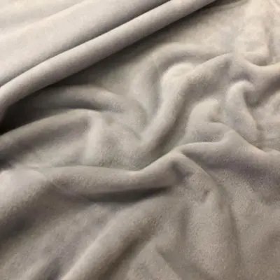 Fleece Fabric, 180cm Width, Soft Grey