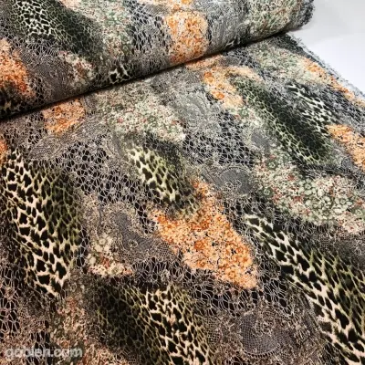 Dress Fabric, Viscose-12166, Green 145cm Width
