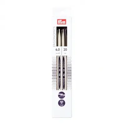 Prym Double-pointed Knitting Needles 20cm, 6mm 194208