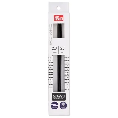 Prym Double-pointed Knitting Needles 20cm, 2mm 194220