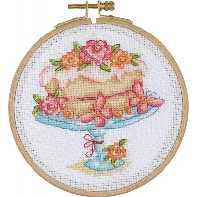 Tuva Cross Stitch Kit With Wooden Hoop ACS06